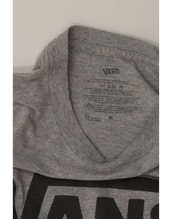 Męski T-shirt z grafiką Vans, średnioszary, bawełniany