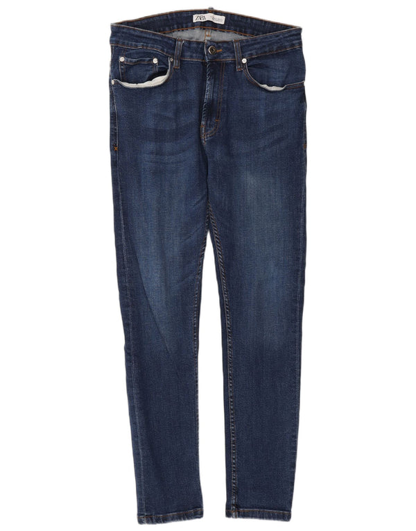 Męskie jeansy obcisłe Zara EU 42 Large W32 L31 Niebieskie