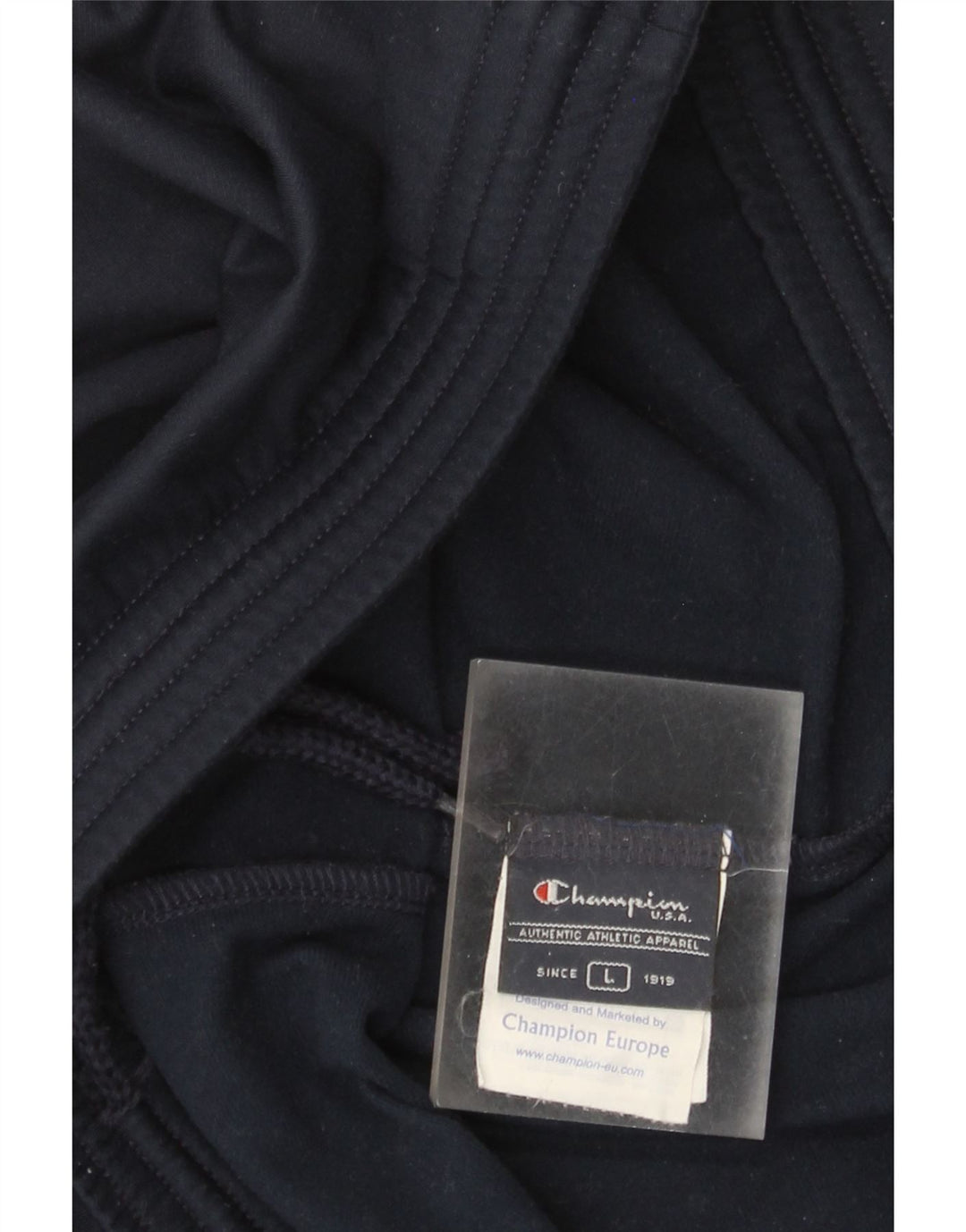 Męskie spodnie dresowe Champion, duże, granatowe, z poliestru