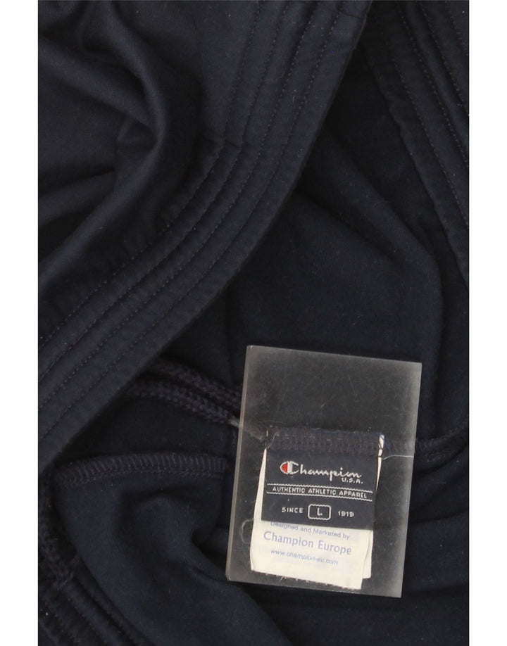 Męskie spodnie dresowe Champion, duże, granatowe, z poliestru