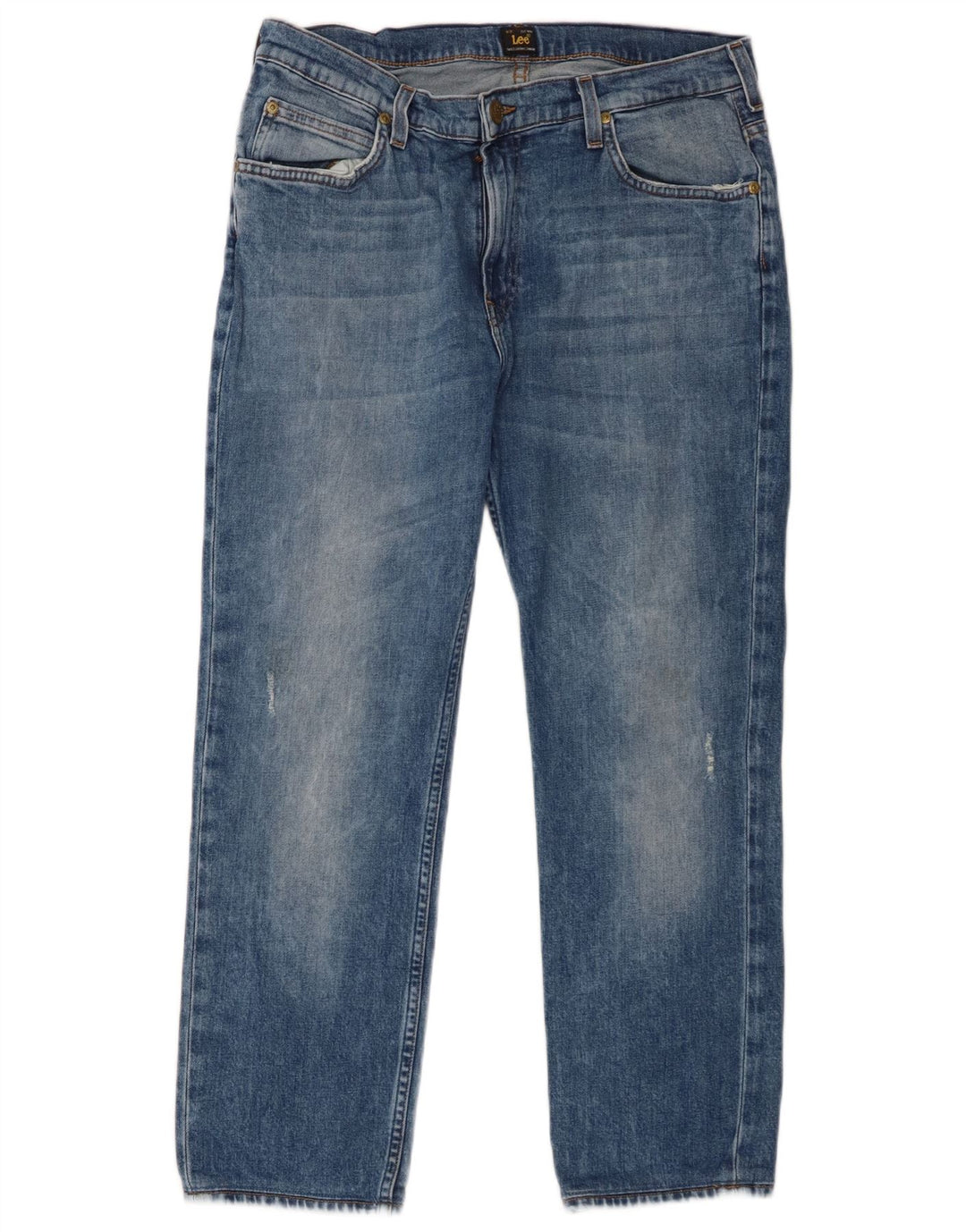 Męskie jeansy Lee Rider Straight W34 L26 Niebieskie, bawełniane