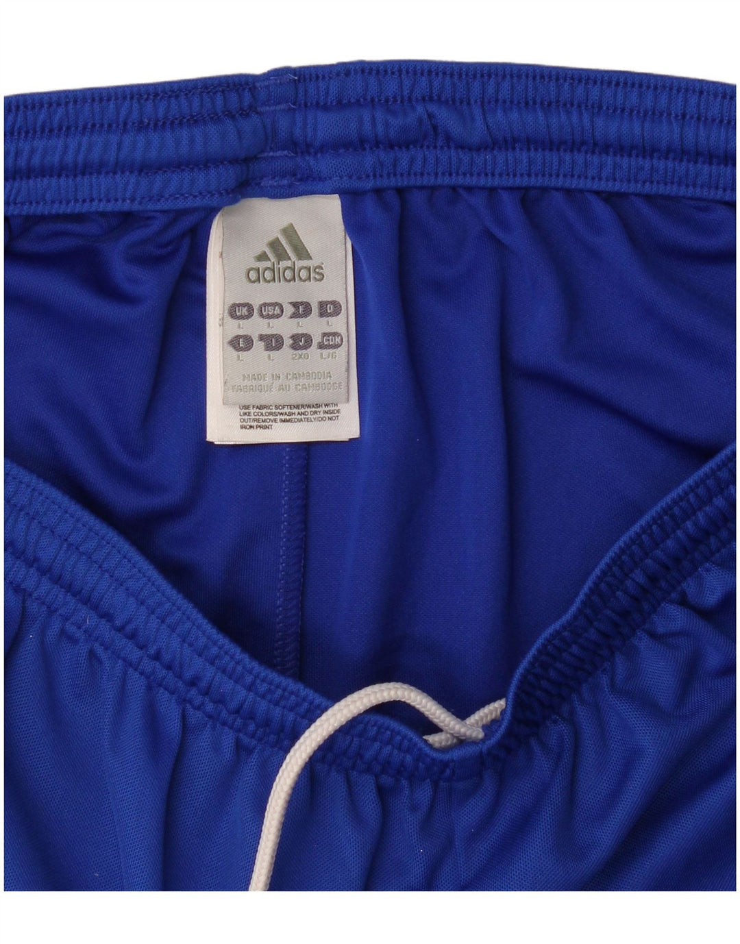 Męskie spodenki sportowe Adidas, duże, niebieskie, poliestrowe