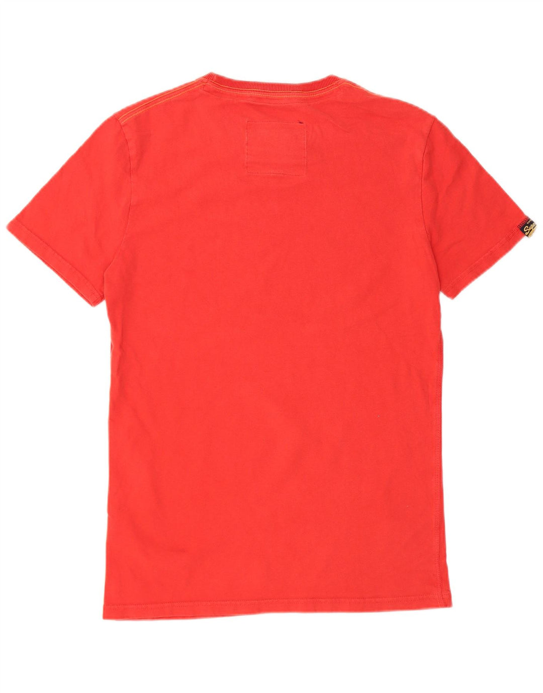 Męski T-shirt z grafiką Superdry, mały, czerwony, bawełniany