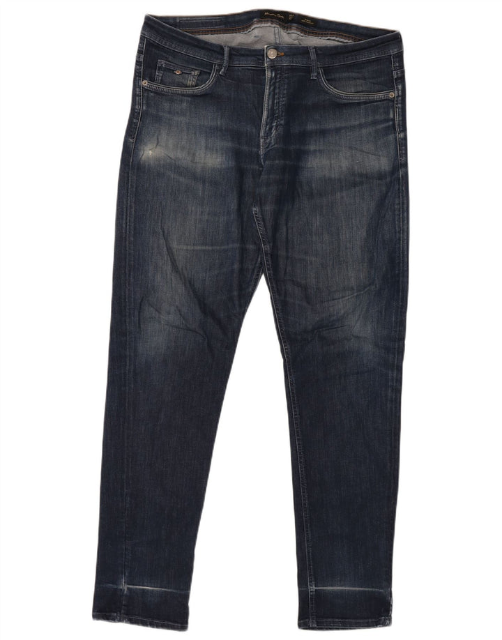 MASSIMO DUTTI Męskie jeansy slim EU 48 XL W38 L32 Niebieskie