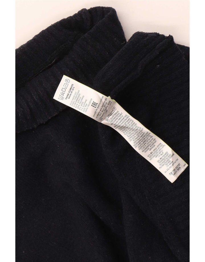Marks & Spencer Damski sweter z golfem UK 14, średni granatowy