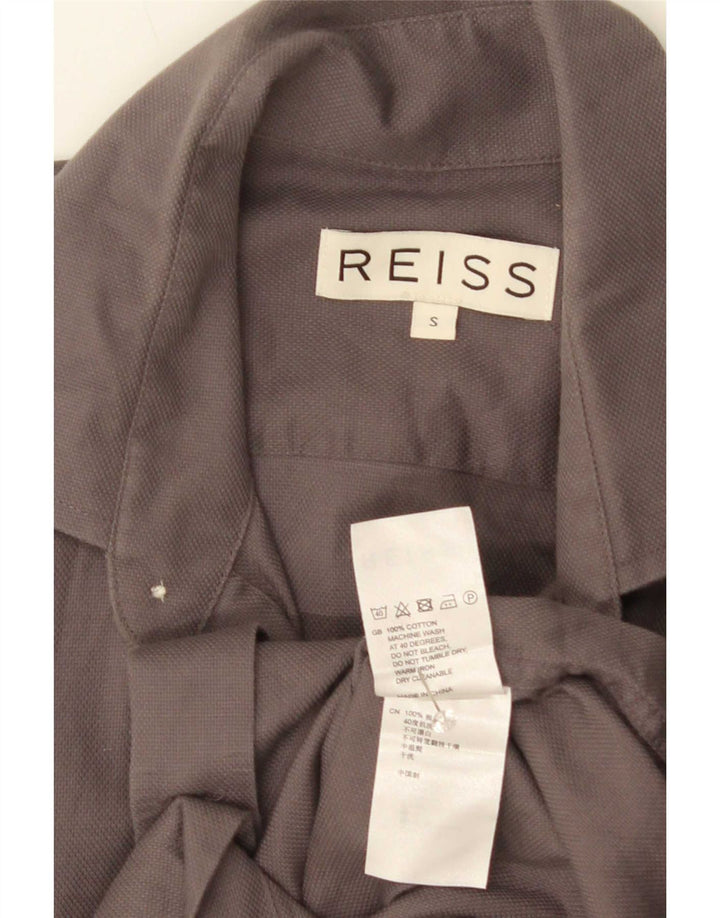 Koszula męska Reiss, mała, szara, bawełniana