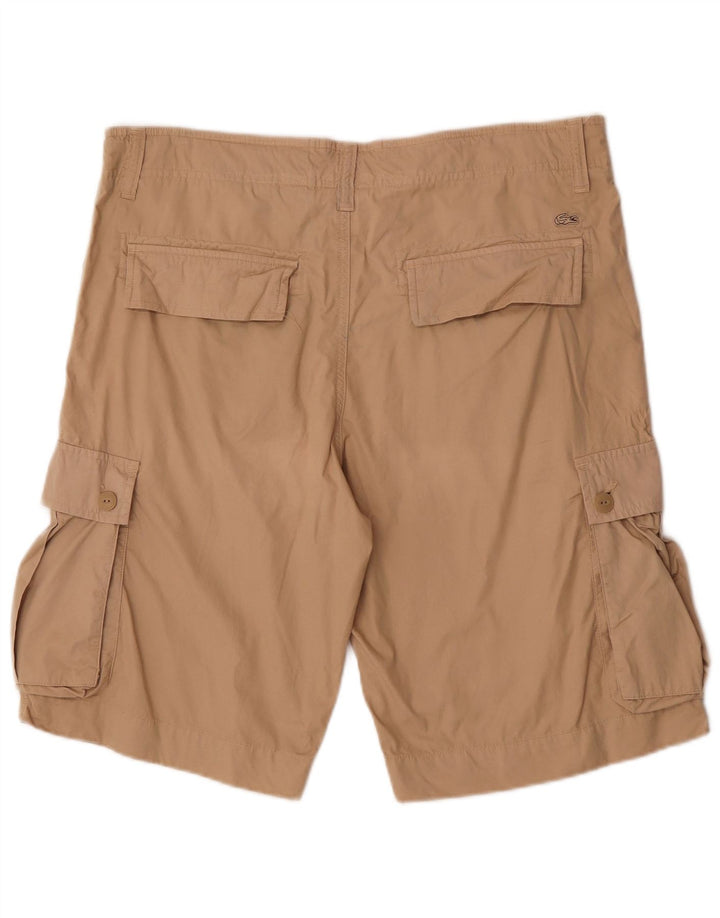 Męskie spodenki cargo Lacoste, rozmiar 44, duże, W34, beżowa bawełna
