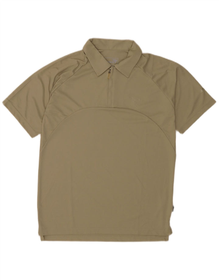 Męska koszulka polo Jako, średni khaki, poliester