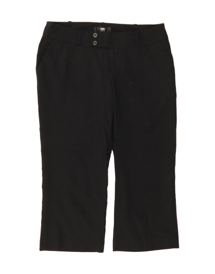 MOSSIMO Womens Straight Capri Trousers US 6 Medium W30 L20 Black Polyester Vintage Mossimo and Second-Hand Mossimo from Messina Hembry 