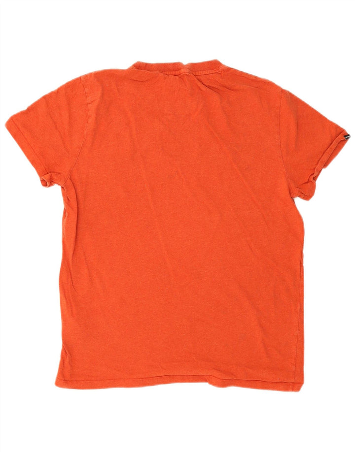 Męski T-shirt Superdry, duży, pomarańczowy, bawełniany