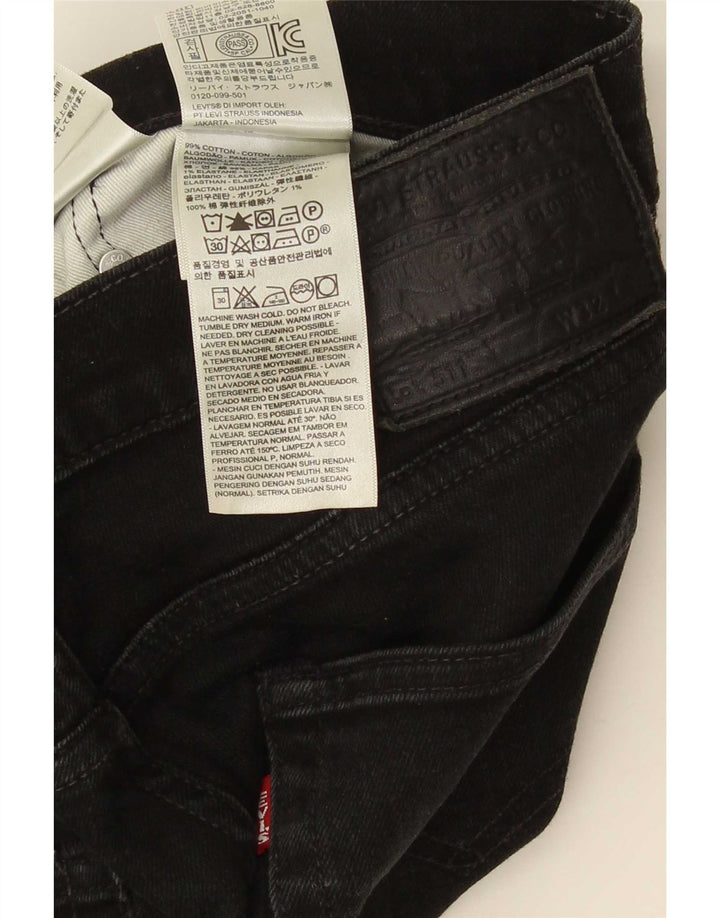 Męskie jeansy Levi's 511 Slim W32 L32 Czarna bawełna