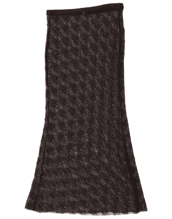 Damska koronkowa spódnica maxi Zara, średnia W28, czarna, poliamid