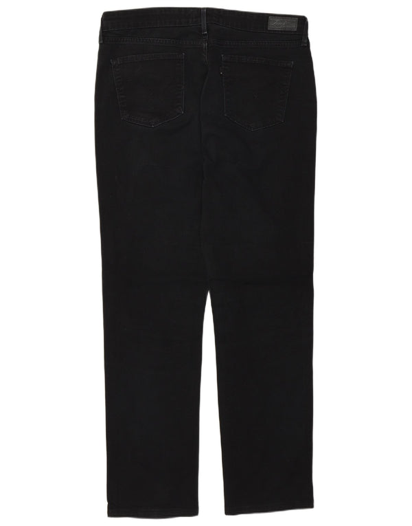 Damskie jeansy Levi's Demi Curve Classic Fit Straight W33 L30 Czarna bawełna