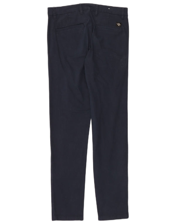Męskie spodnie chino Zara EU 38 Small W30 L30 Granatowa bawełna
