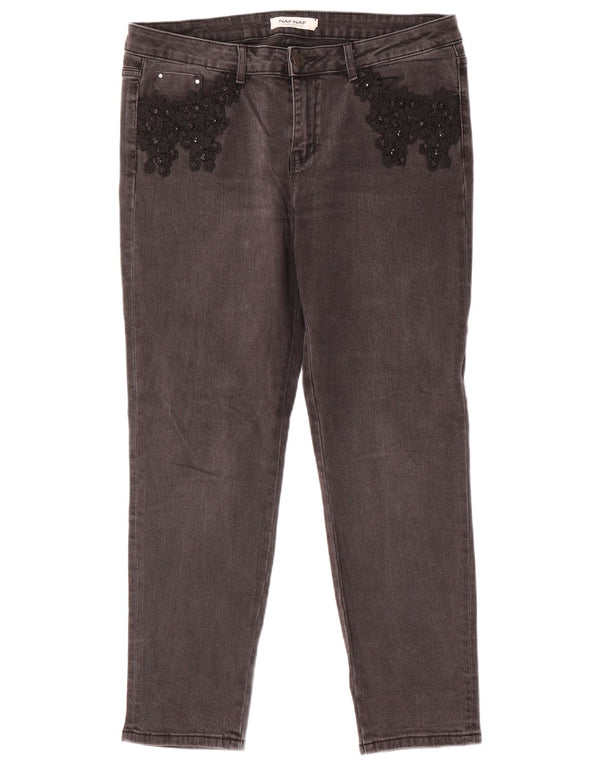 Damskie jeansy Naf Naf EU 42 Large W34 L28 Szare