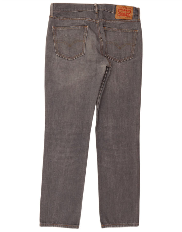Męskie jeansy Levi's 511 Slim W34 L32 Szara bawełna