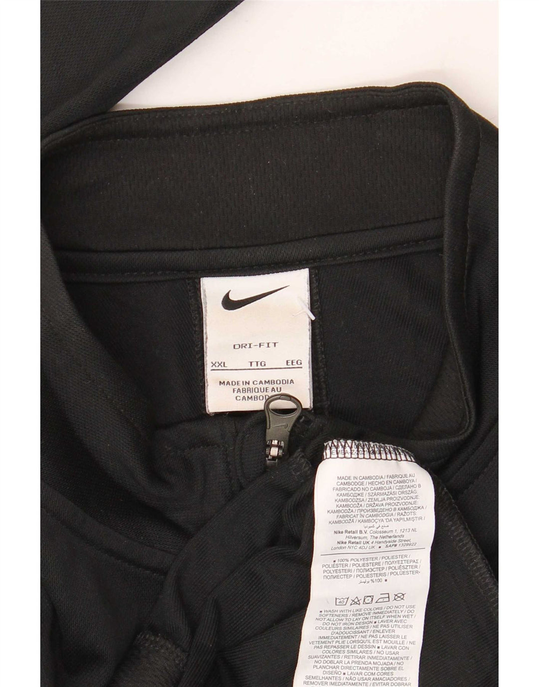 Męska kurtka dresowa Nike Dri Fit 2XL, czarna, poliester