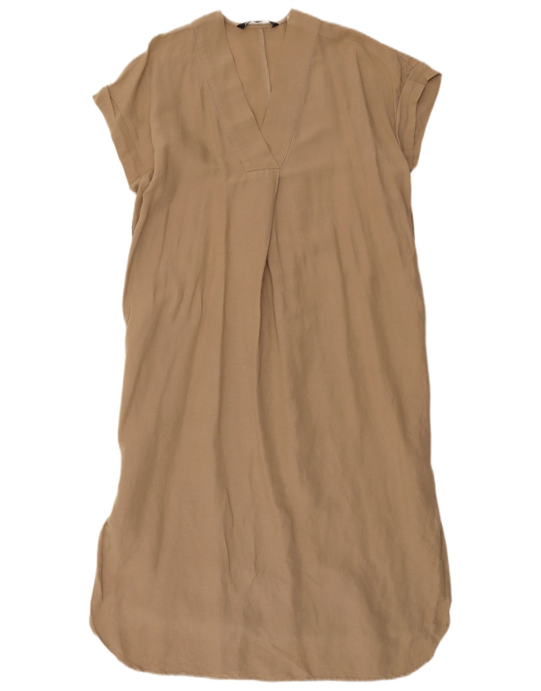 Damska sukienka oversize Zara typu shift UK 6 XS, beżowa