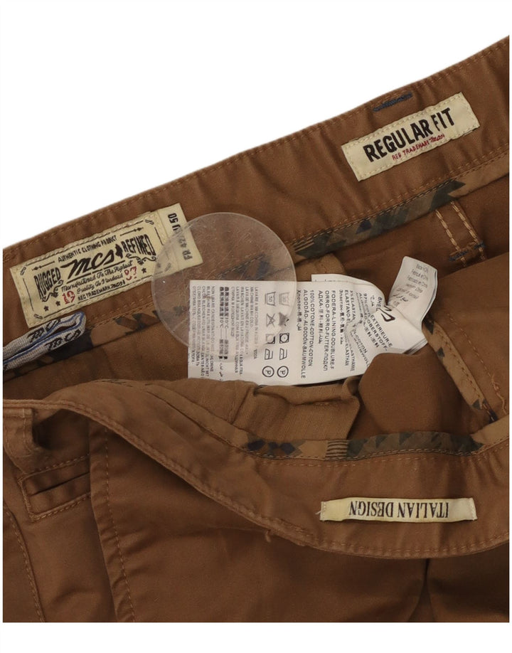 Męskie spodnie chino o regularnym kroju Marlboro Classics EU 50 Large W34 L35 Brown