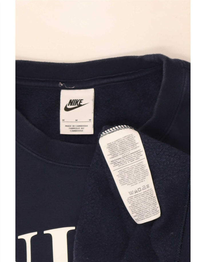 Męska bluza z grafiką o luźnym kroju Nike, średnia, granatowa, bawełniana
