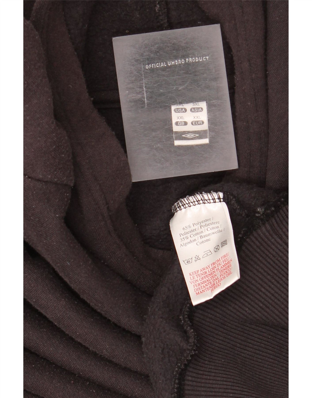 Damski sweter oversize z kapturem Umbro UK 20 2XL Czarny poliester