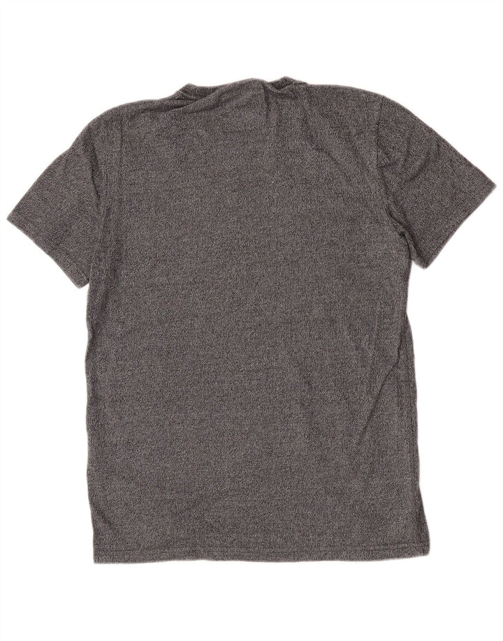 Męski T-shirt Superdry z grafiką, średnioszary, bawełniany w cętki
