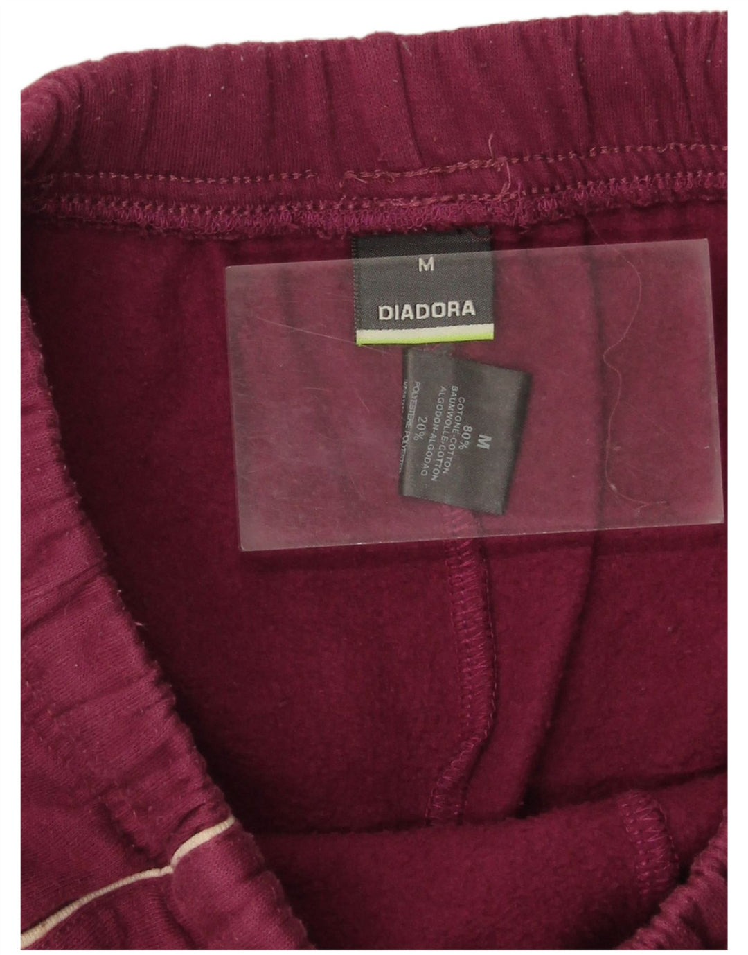 Damskie spodnie dresowe DIADORA UK 14, średni fiolet, bawełna