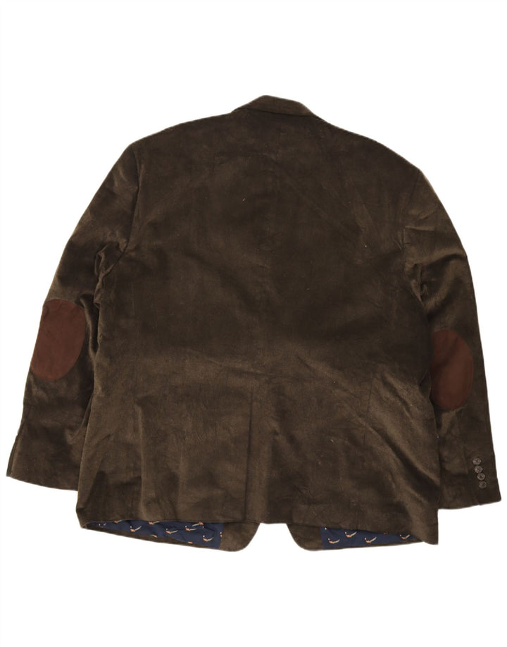 Męska marynarka sztruksowa Chaps zapinana na 2 guziki IT 52 XL, bawełna khaki