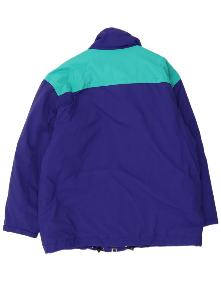 Męska kurtka wiatrówka Belfe UK 44 2XL Niebieski nylon z blokami kolorów