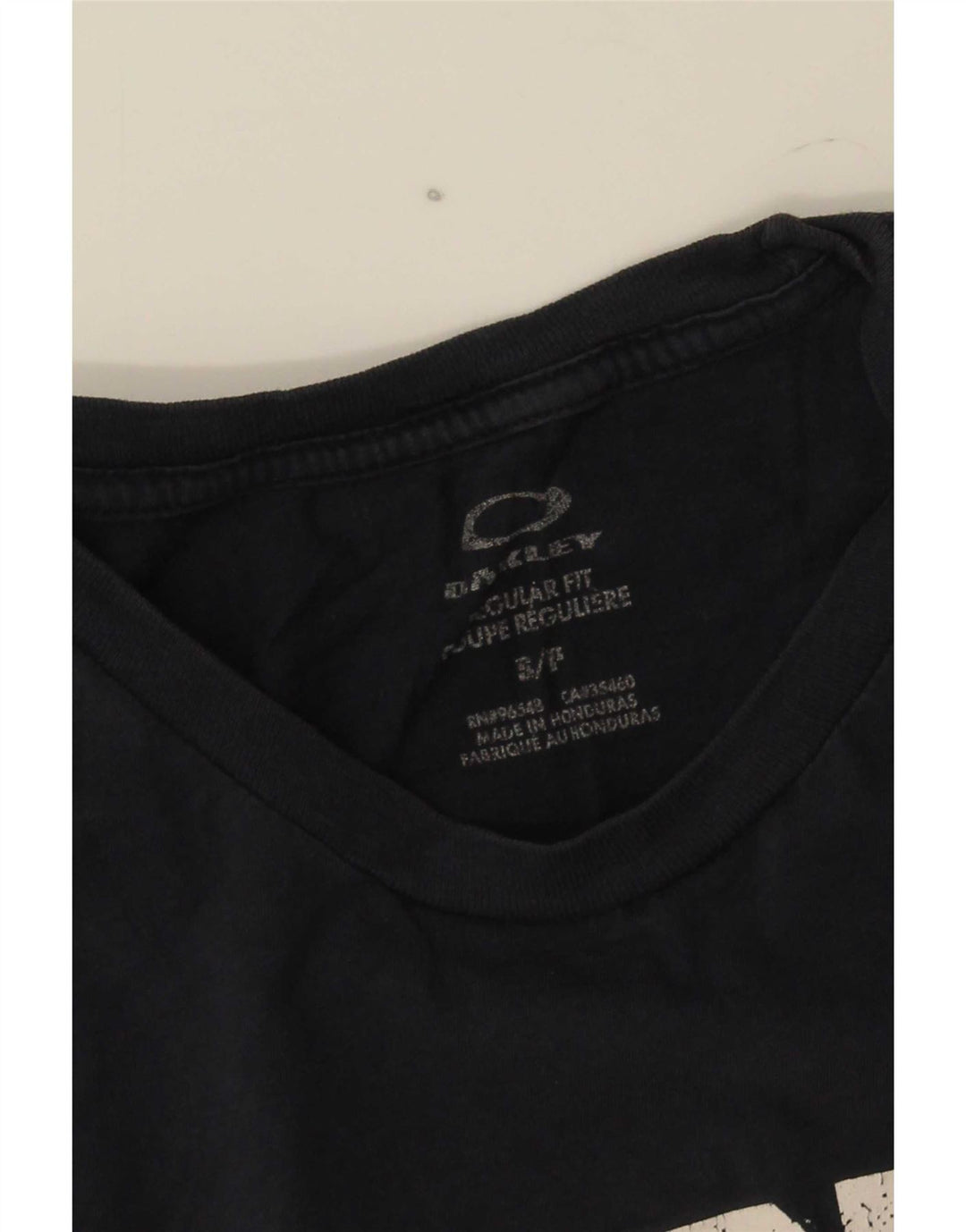 Męski T-shirt z grafiką Oakley, mały, granatowy