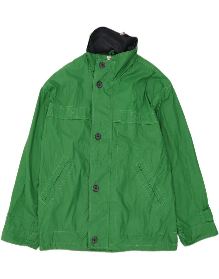 Męska kurtka z kapturem w stylu vintage, UK 42 XL, zielony poliester