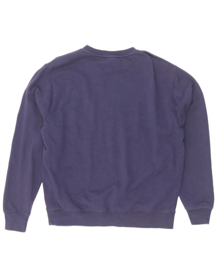 Damski sweter oversize Nike UK 14, średni granatowy, bawełniany