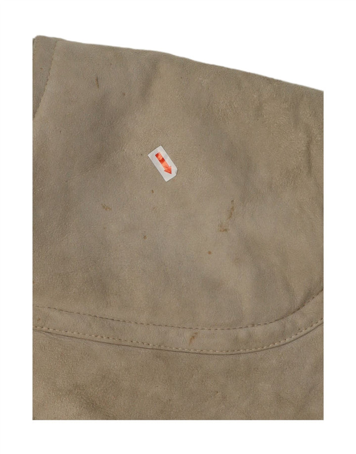 VINTAGE Womens Oversized Shearling Coat UK 18 XL Grey Vintage Vintage and Second-Hand Vintage from Messina Hembry 