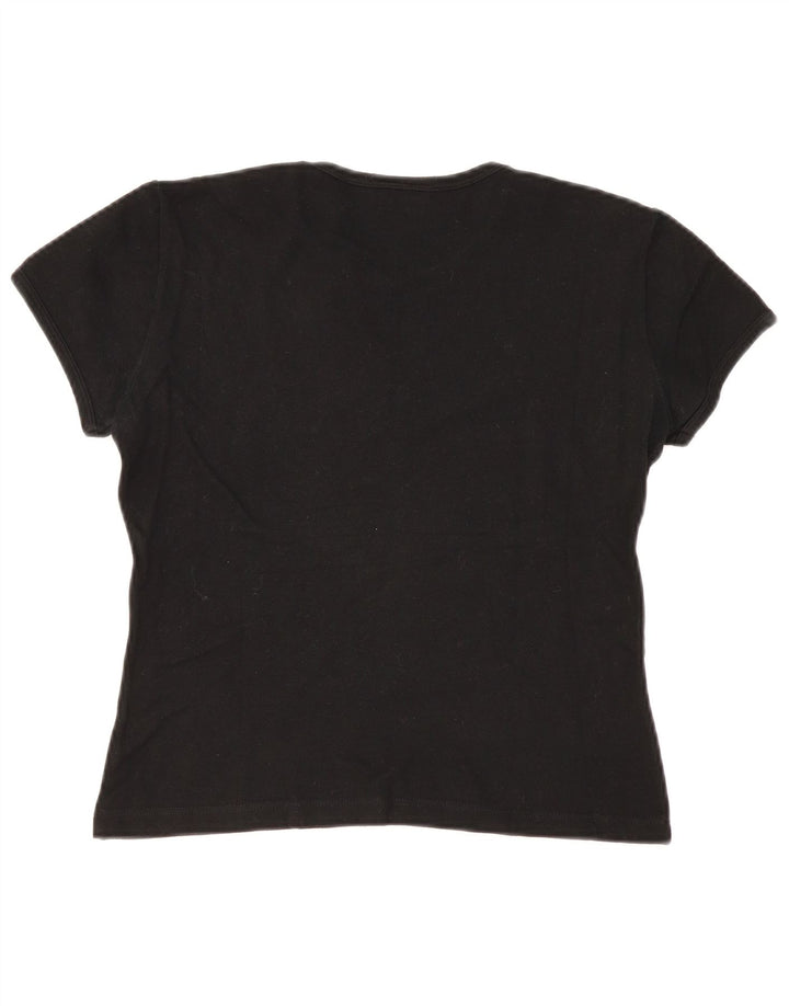 T-shirt damski Lacoste, rozmiar 42, duży, czarny
