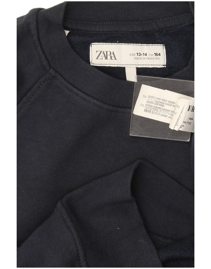 Bluza chłopięca Zara 13-14 lat, granatowa, bawełniana