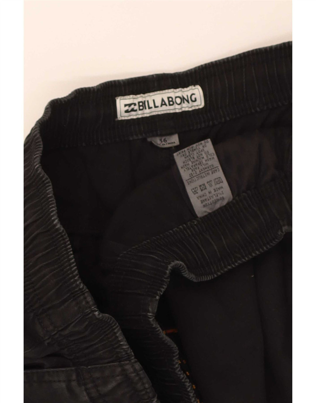 Męskie spodenki Chino Billabong W36, duże, czarne, bawełniane