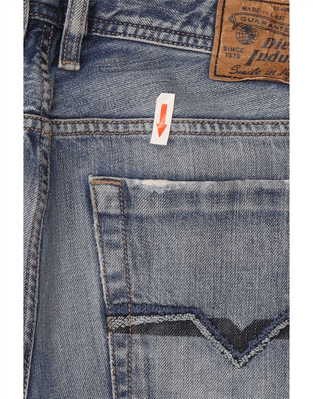 Diesel Męskie Zatiny Regular Bootcut Jeansy W30 L27 Niebieska bawełna