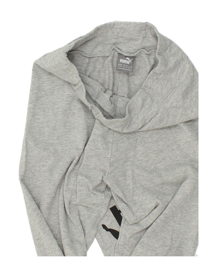 PUMA Womens Graphic Leggings UK 8 Small Grey Cotton Vintage Puma and Second-Hand Puma from Messina Hembry 
