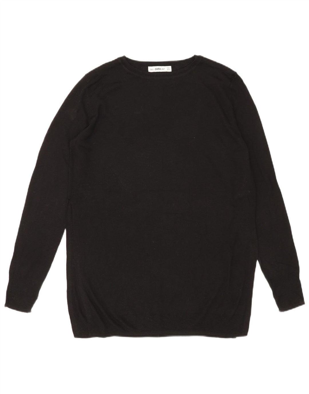 Damski sweter oversize z okrągłym dekoltem Zara UK 10 Small Black Wiskoza