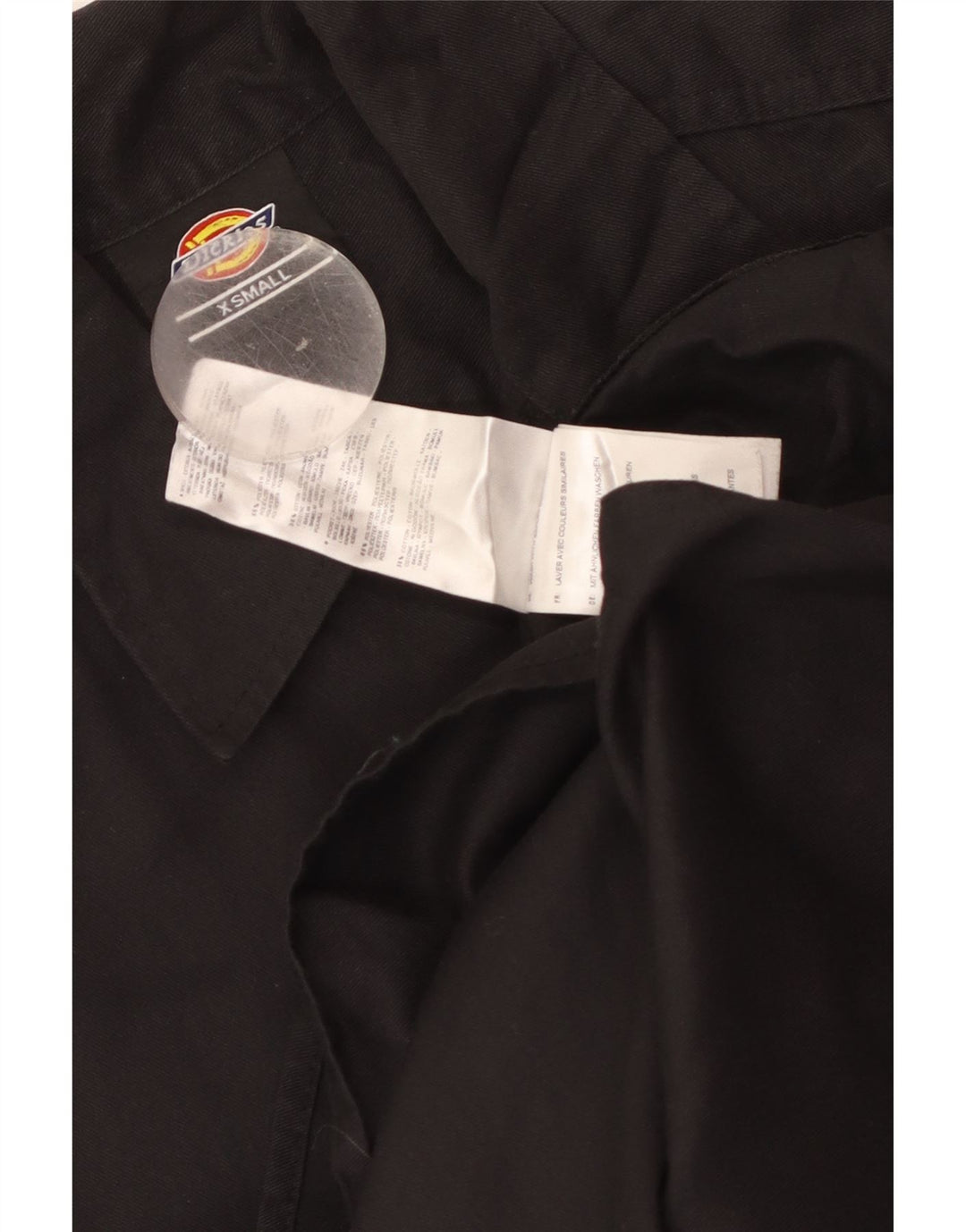 Męska koszula z krótkim rękawem Dickies XS, czarny poliester