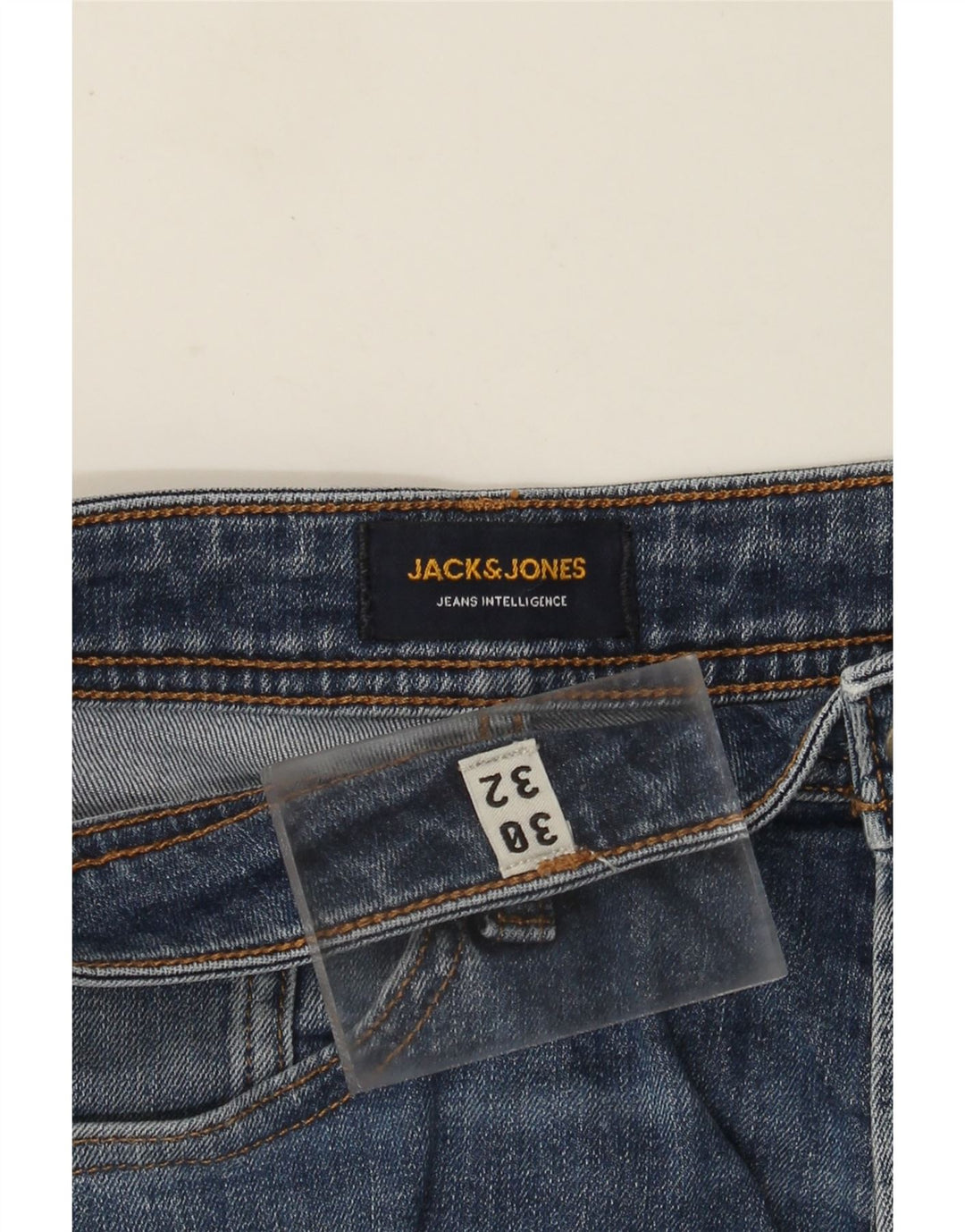Męskie proste dżinsy Jack & Jones W30 L32 Niebieskie bawełniane