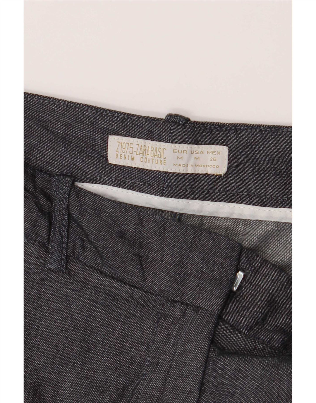 Damskie spodenki chino Zara, średnie W28, szara bawełna