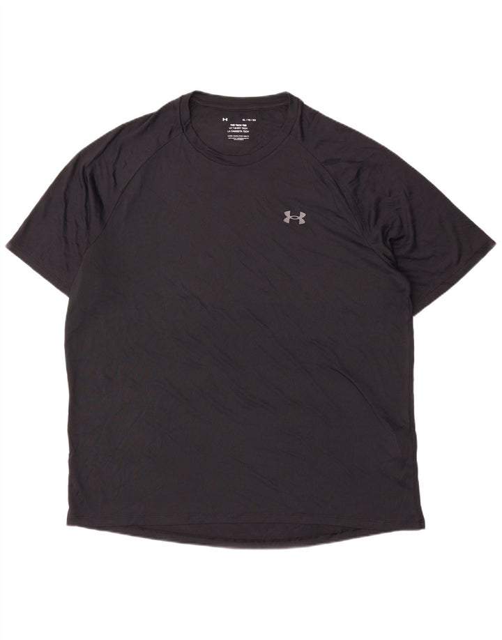 UNDER ARMOUR Męski T-shirt Top XL Czarny Poliester