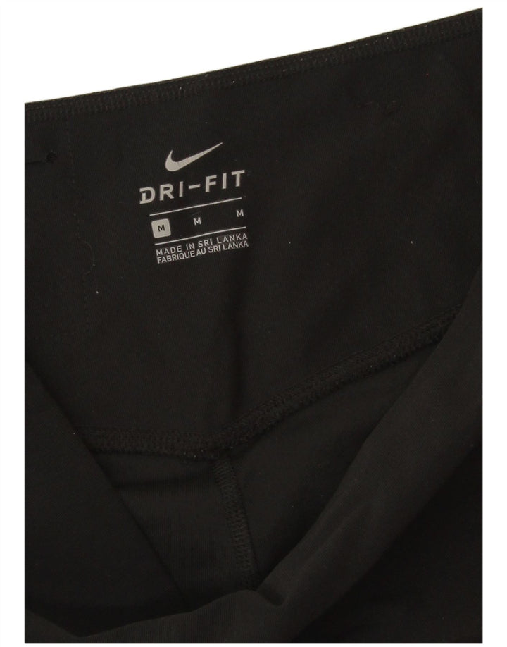 Damskie legginsy Nike Dri Fit Capri UK 14, średni czarny poliester