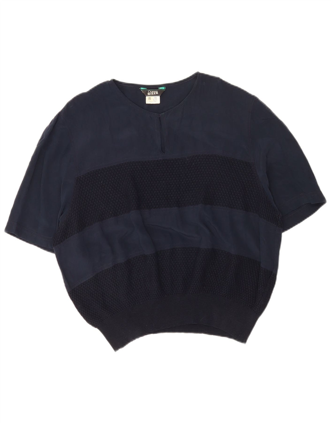 Donna Mizar Damska bluzka top IT 50 XL granatowo-jedwabna