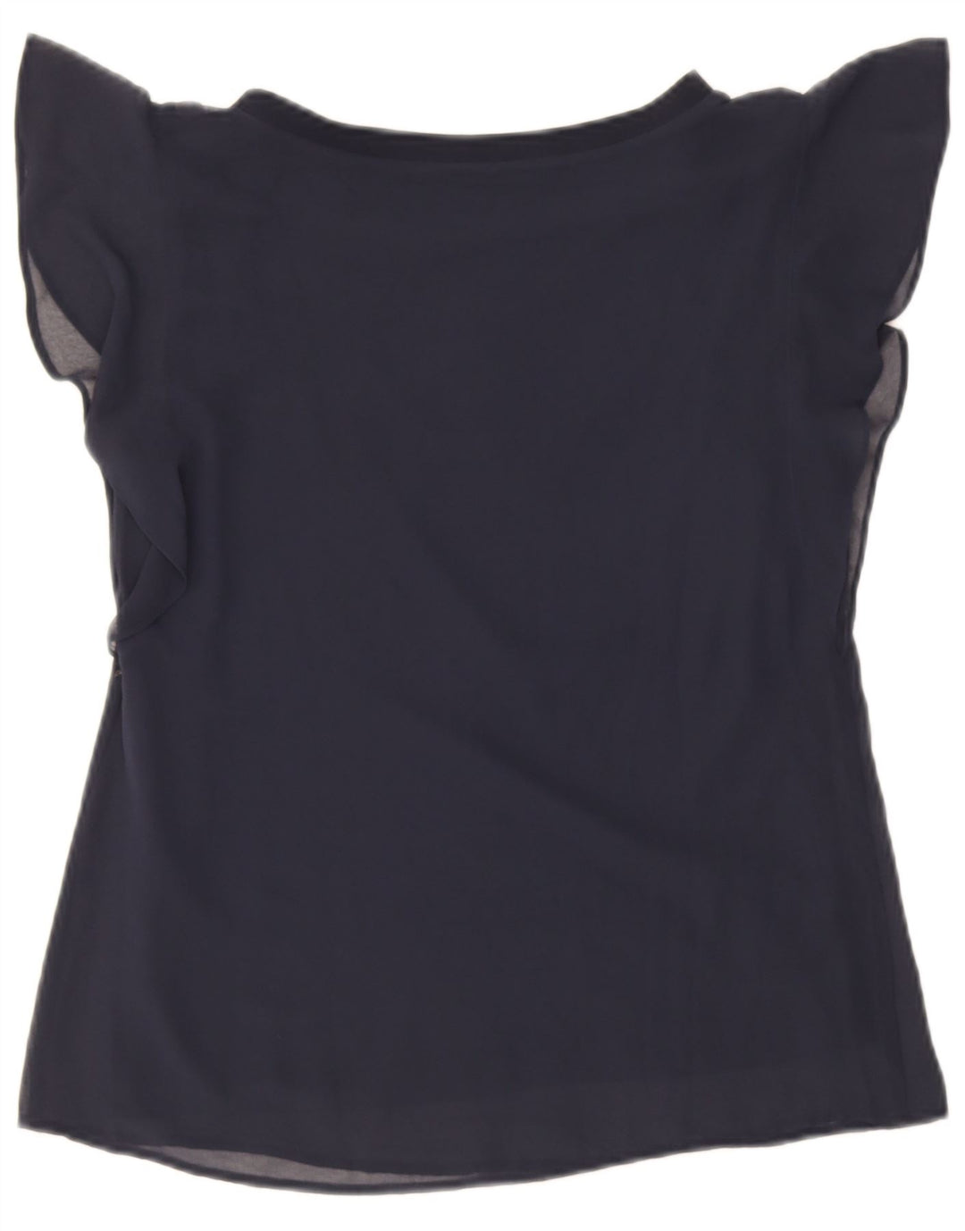 Bluzka damska Oversize Zara Top UK 6 XS Granatowa wiskoza
