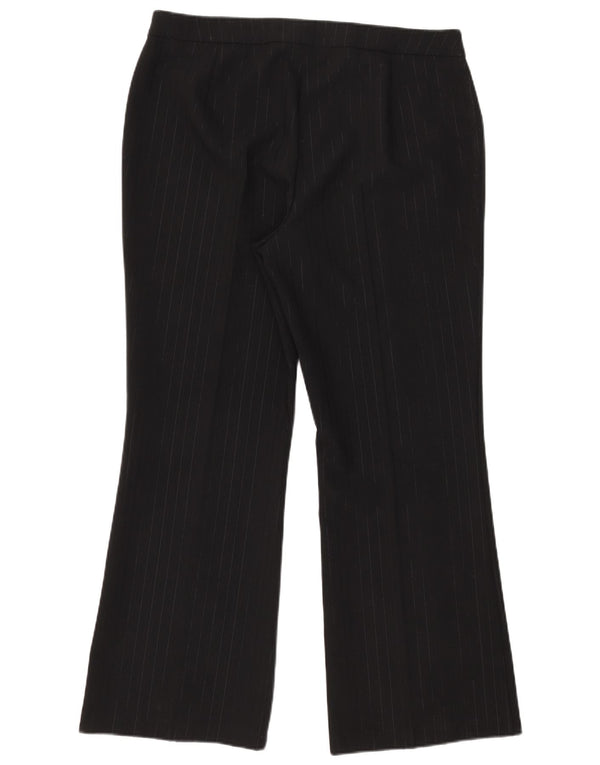 Damskie spodnie garniturowe Marks & Spencer UK 18 XL W37 L30 Czarne prążki
