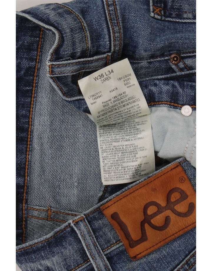 Męskie jeansy Lee Daren Slim W36 L34 Niebieskie bawełniane