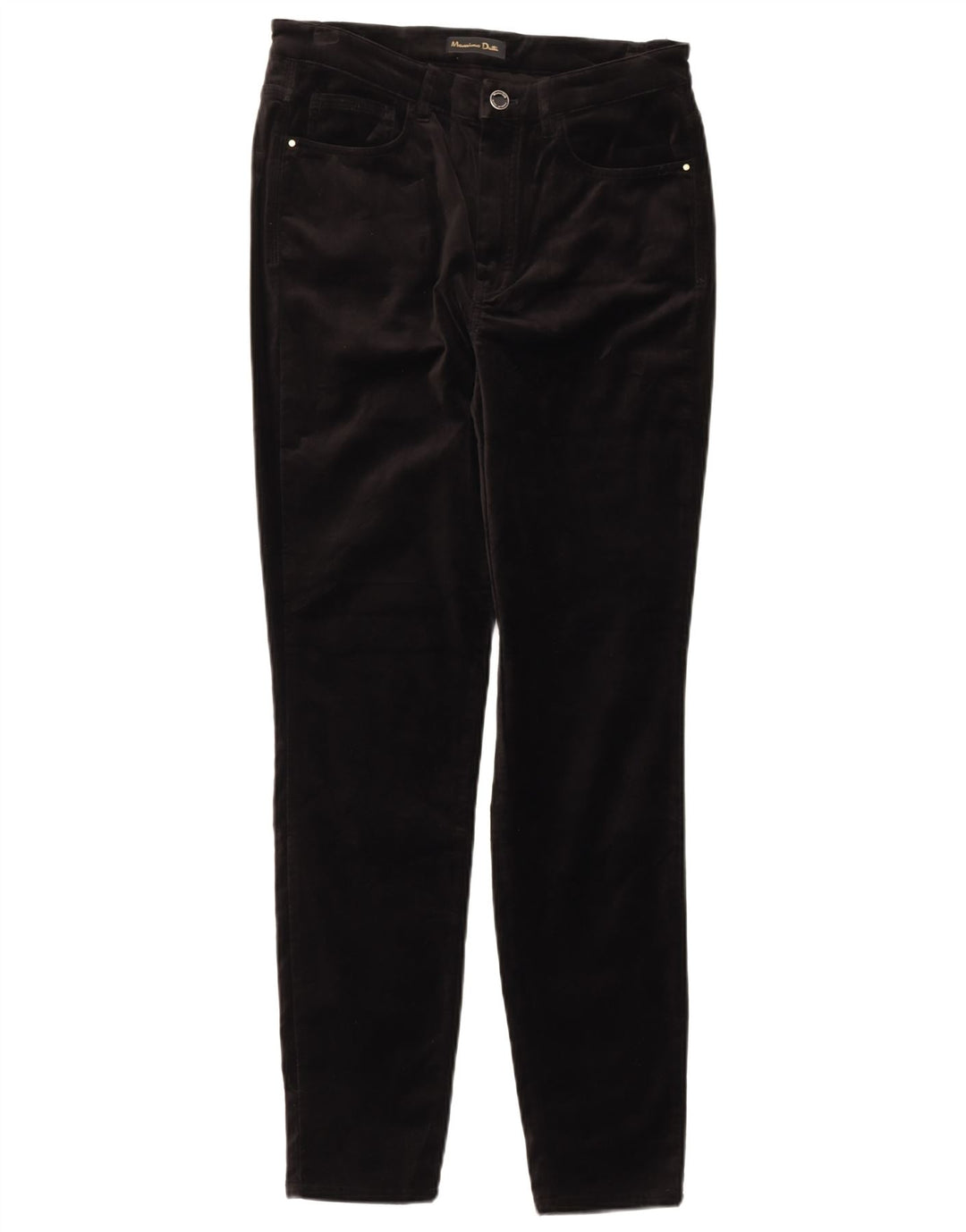MASSIMO DUTTI Womens Slim Casual Trousers EU 40 Medium W30 L29 Black