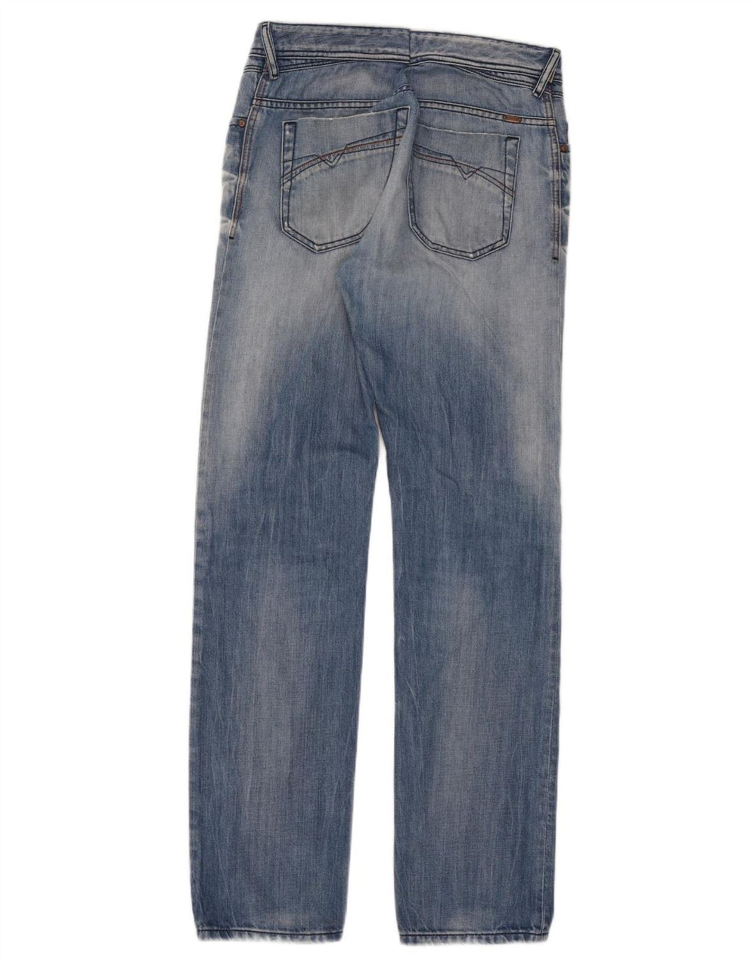Diesel Męskie Iakop Distressed Slim Jeans W33 L34 Niebieskie bawełniane